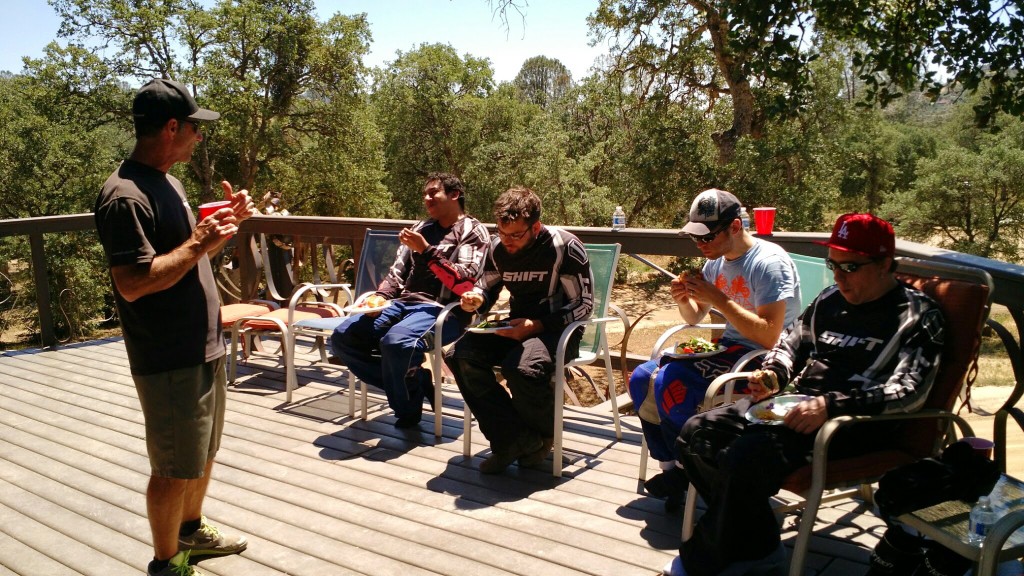 Rich giving some feedback and advice during our lunch break.