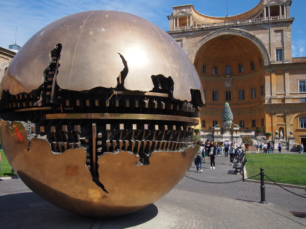 Sphere WIthin Sphere by  Arnaldo Pomodoro