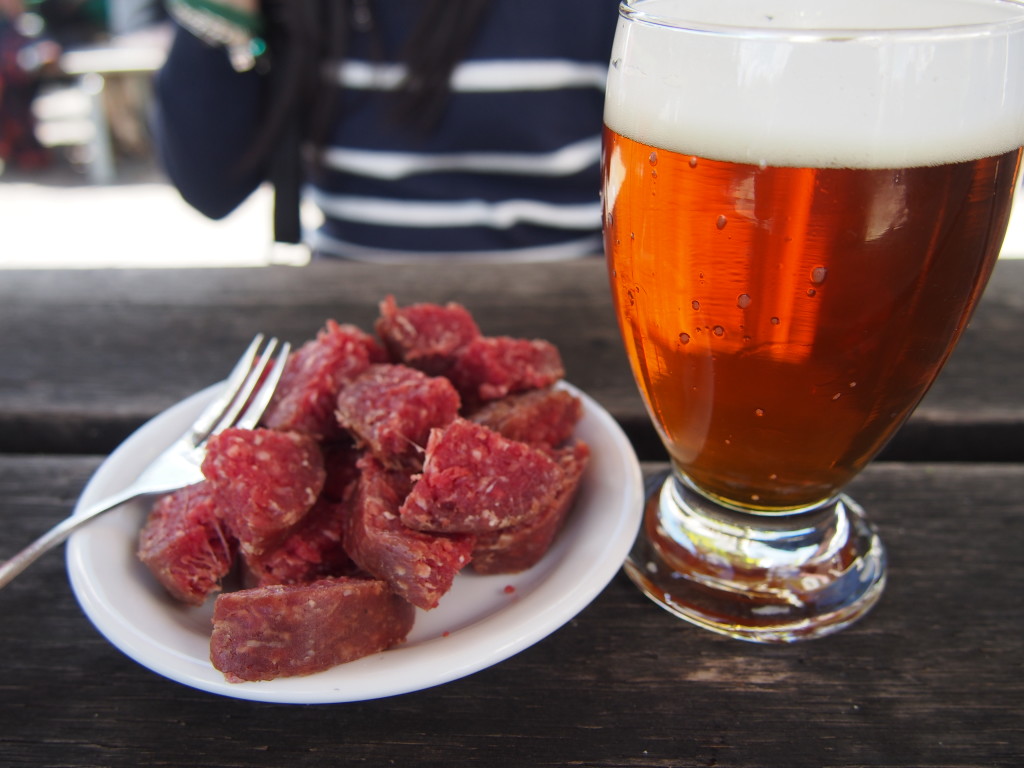 Ossenworst and ale
