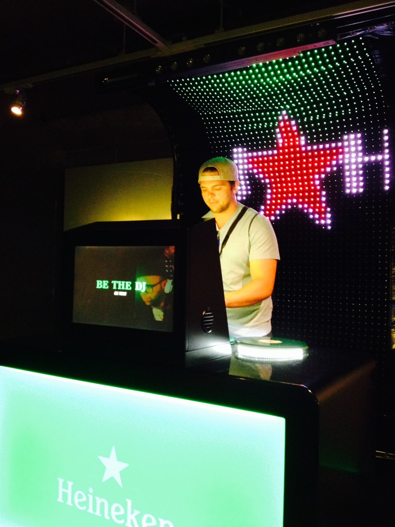 DJ Ango on the turntables