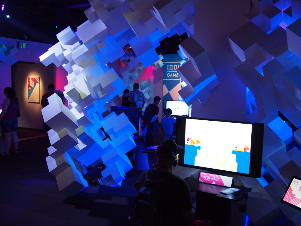 Indie Games exhibit.